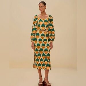Farm Rio: Sand Pineapple Crochet Skirt
